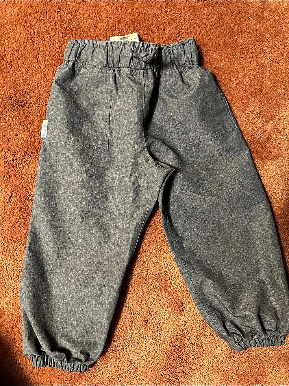 Jan & Jul Puddle-Dry Rain Pants Gray Girls 2T